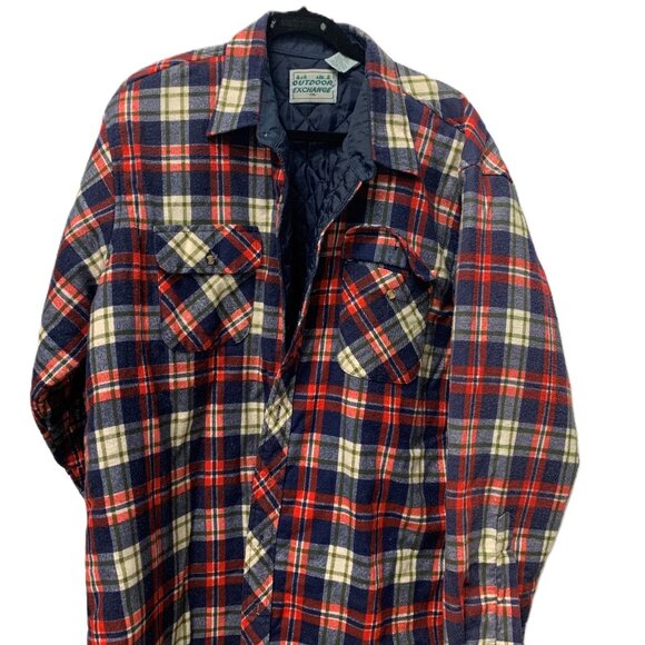 Outdoor exchange Other - Outdoor Exchange Flannel Plaid quilted  18-18 1/2 Big Jacket p